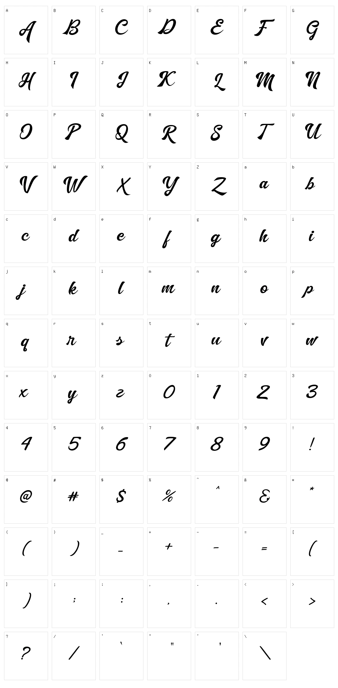 Willian Character Set