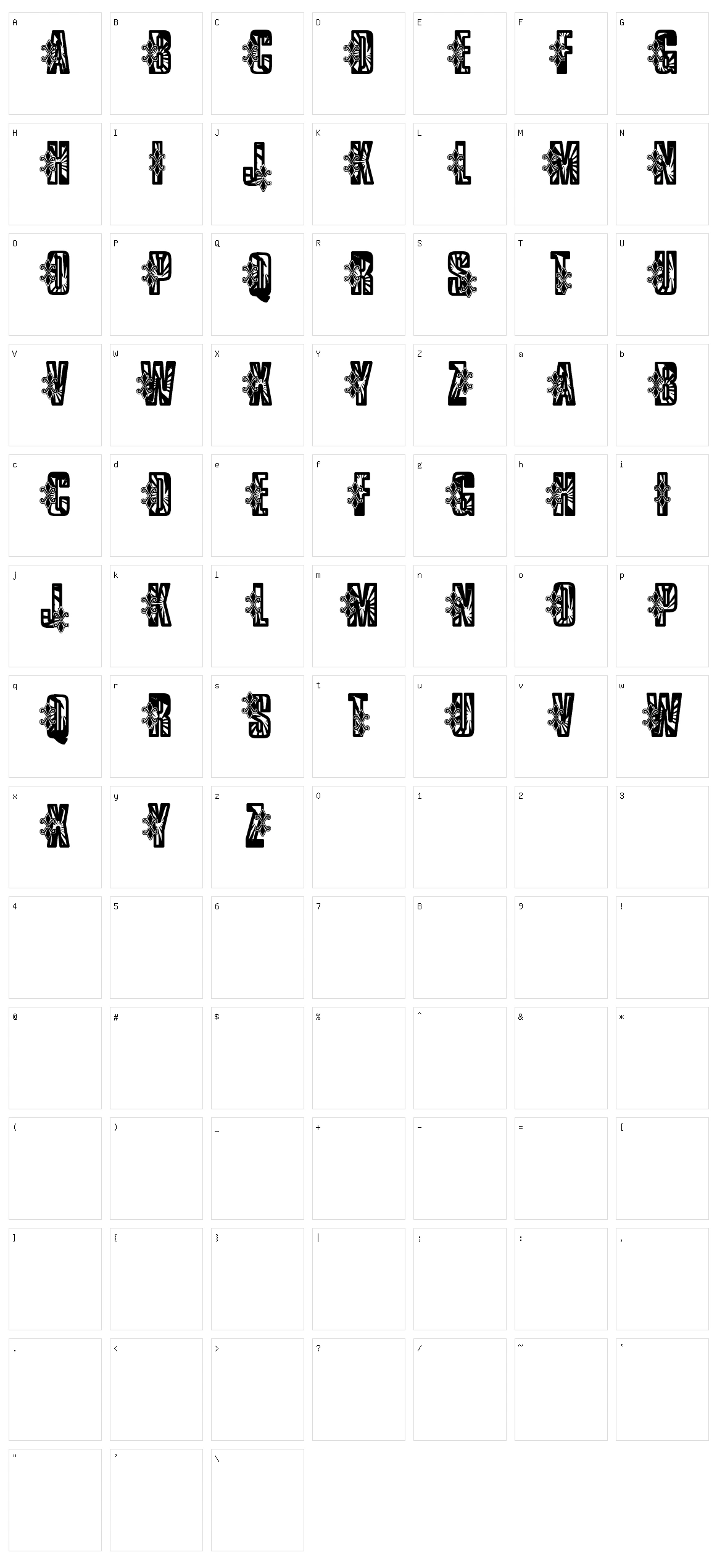 VTKS Low Rider Character Set