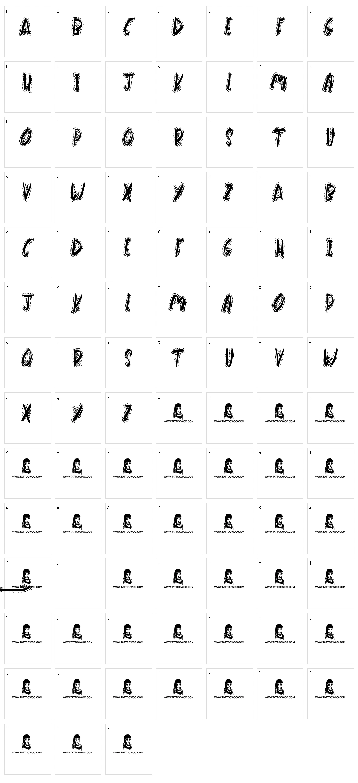 Wake Me Up Character Set