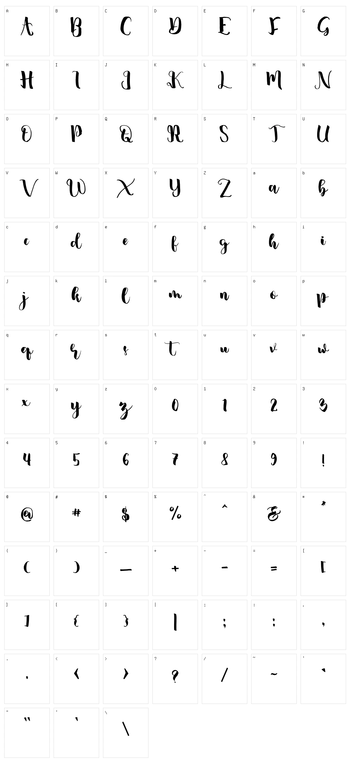 Mother Character Set