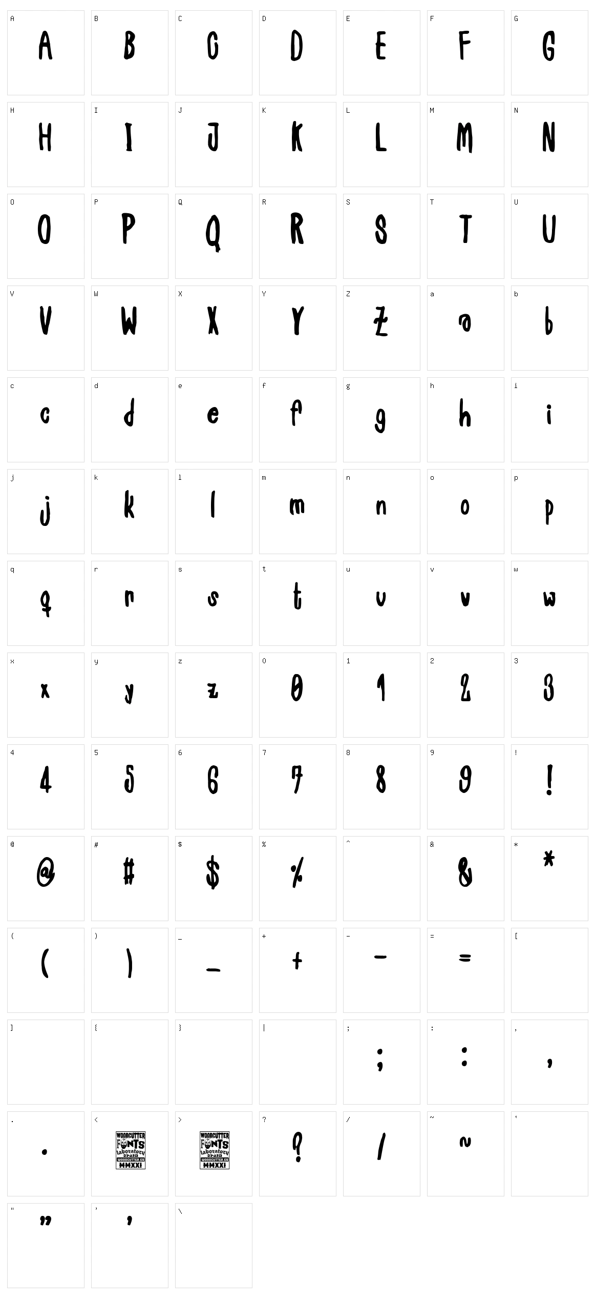 Jud?as Verdes Character Set