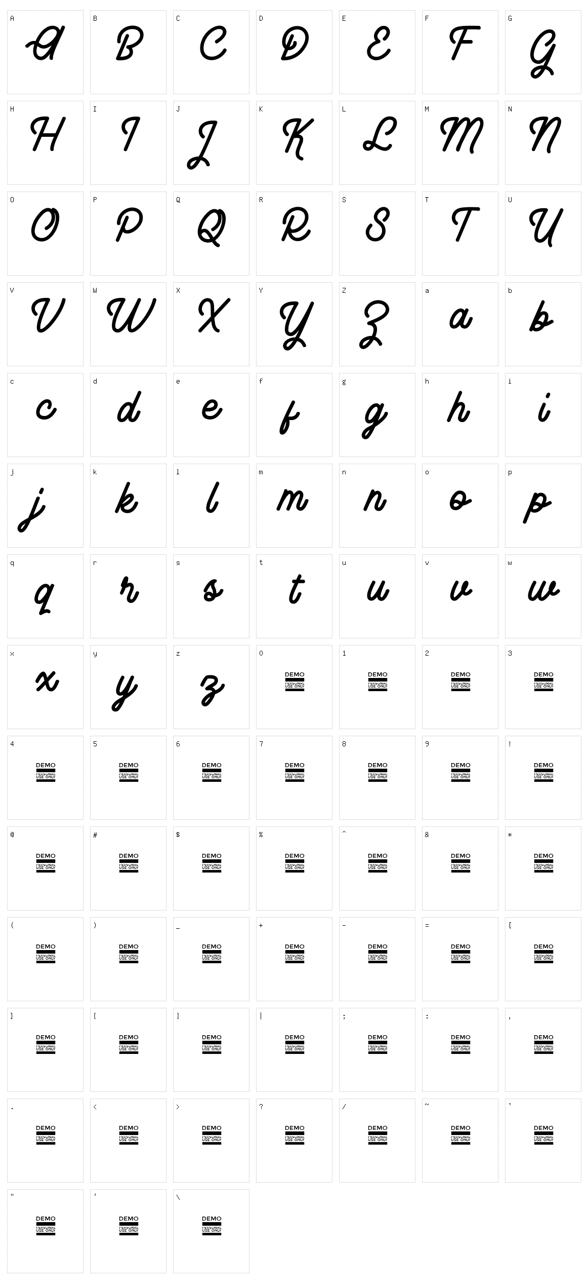 Rhaikane Character Set