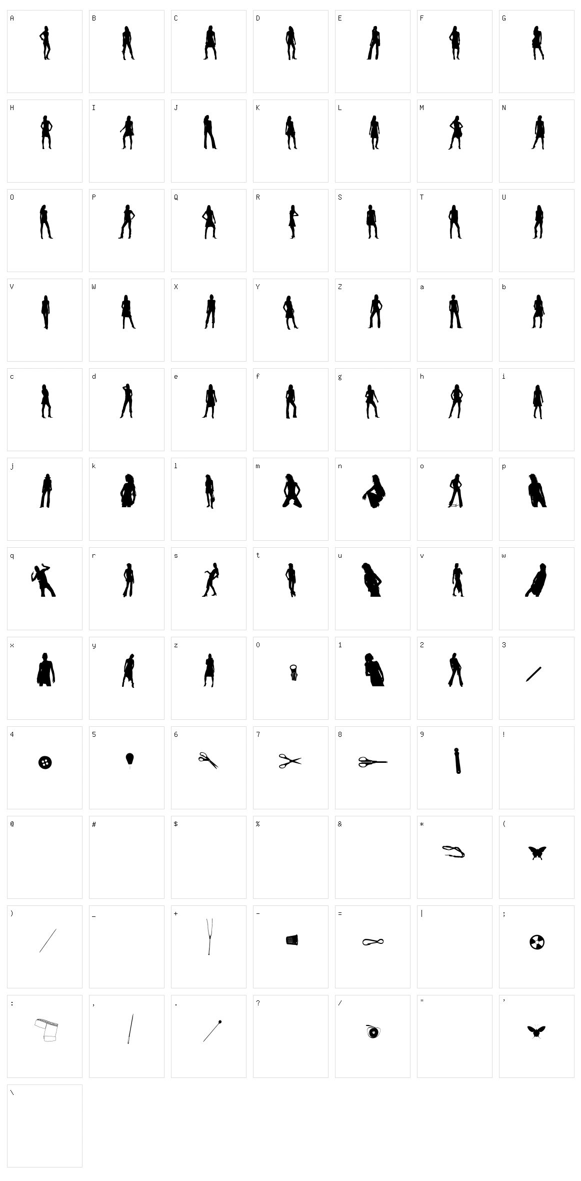 Subeve  Character Set