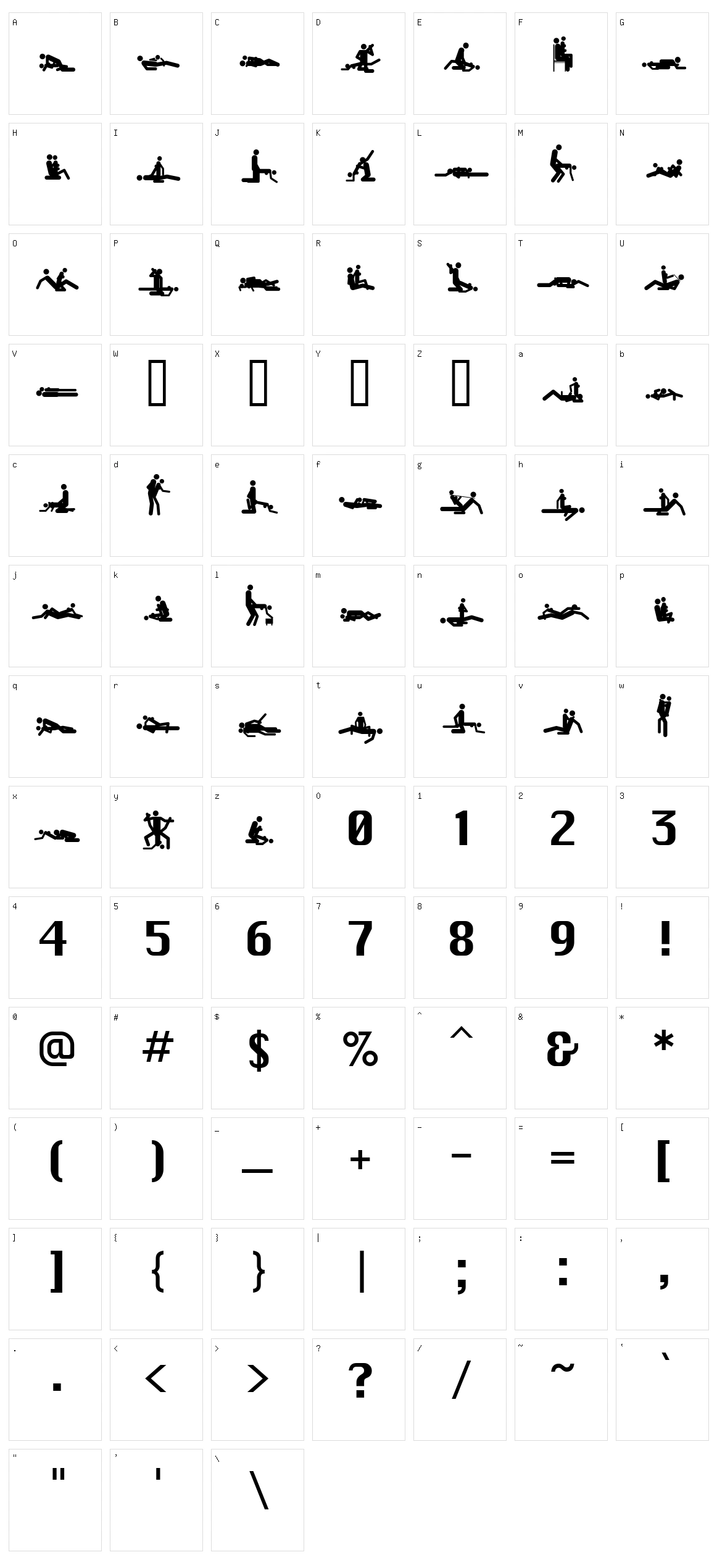 48ways  Character Set