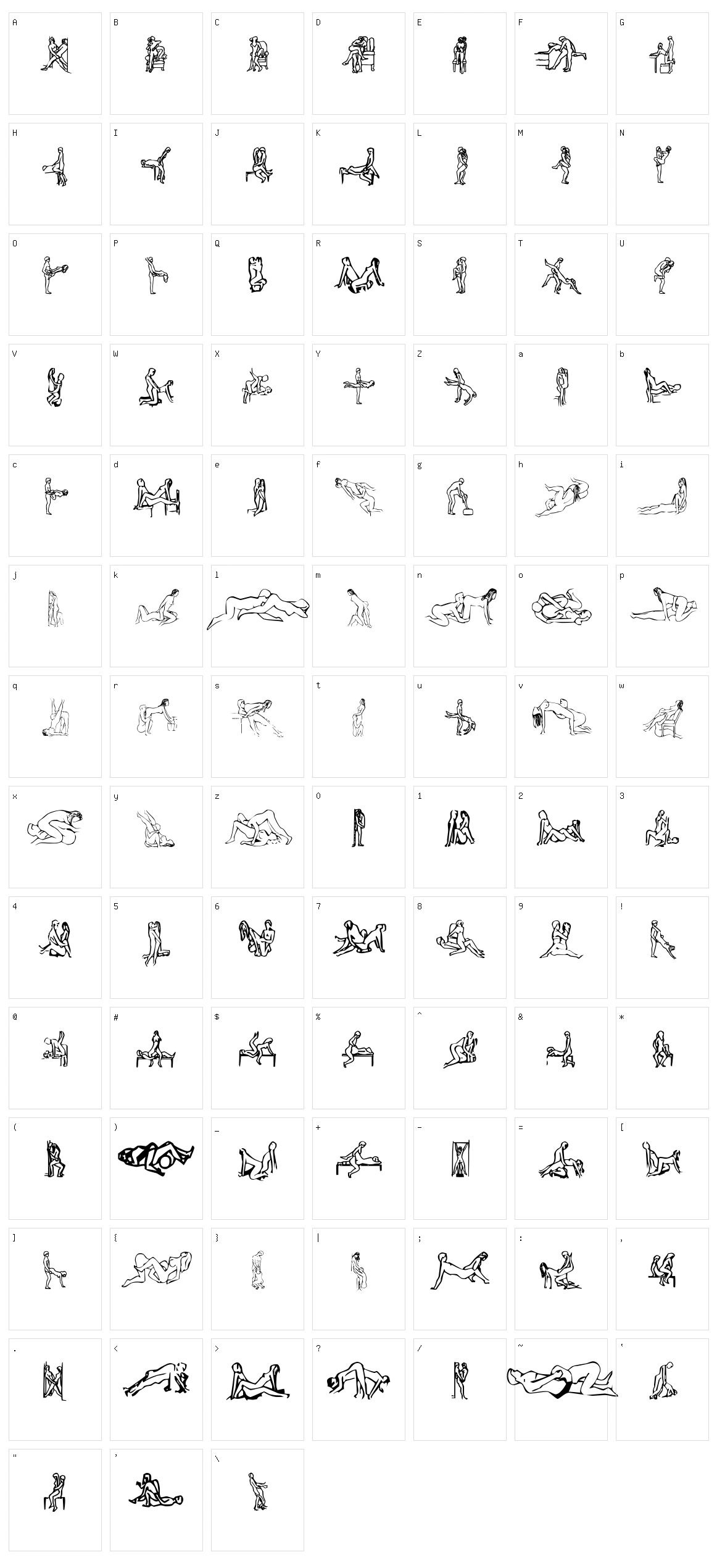 that luvin' feelin 1  Character Set