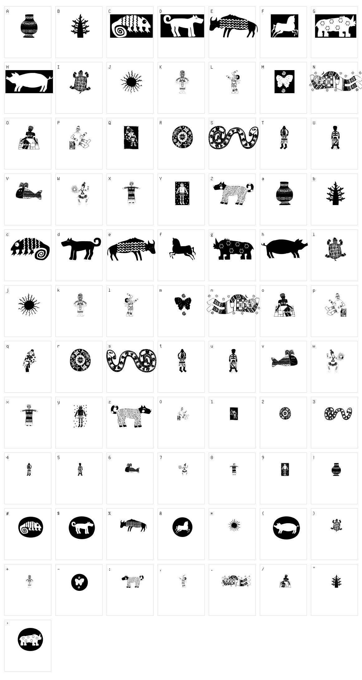 Africain  Character Set