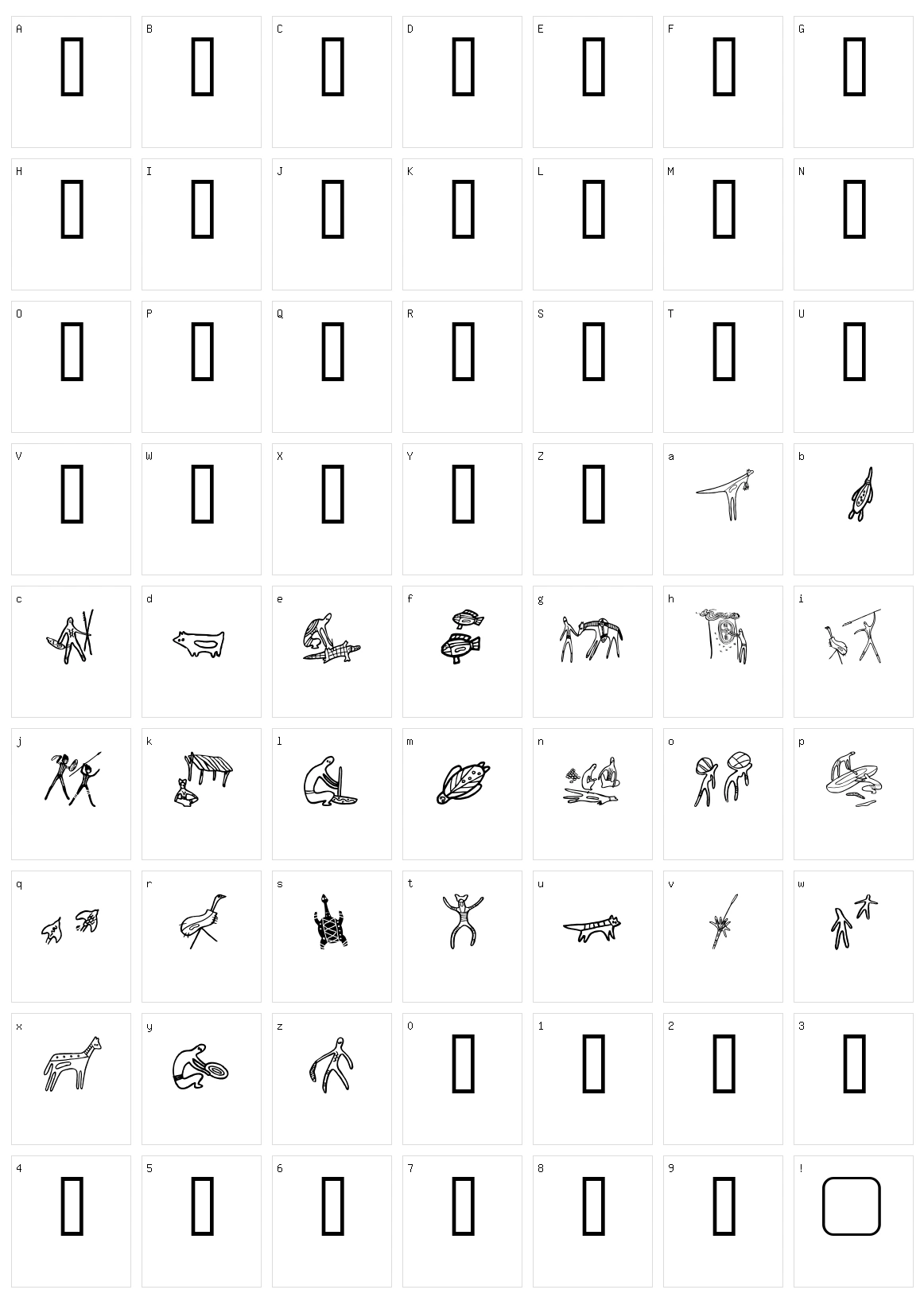 aboriginebats  Character Set