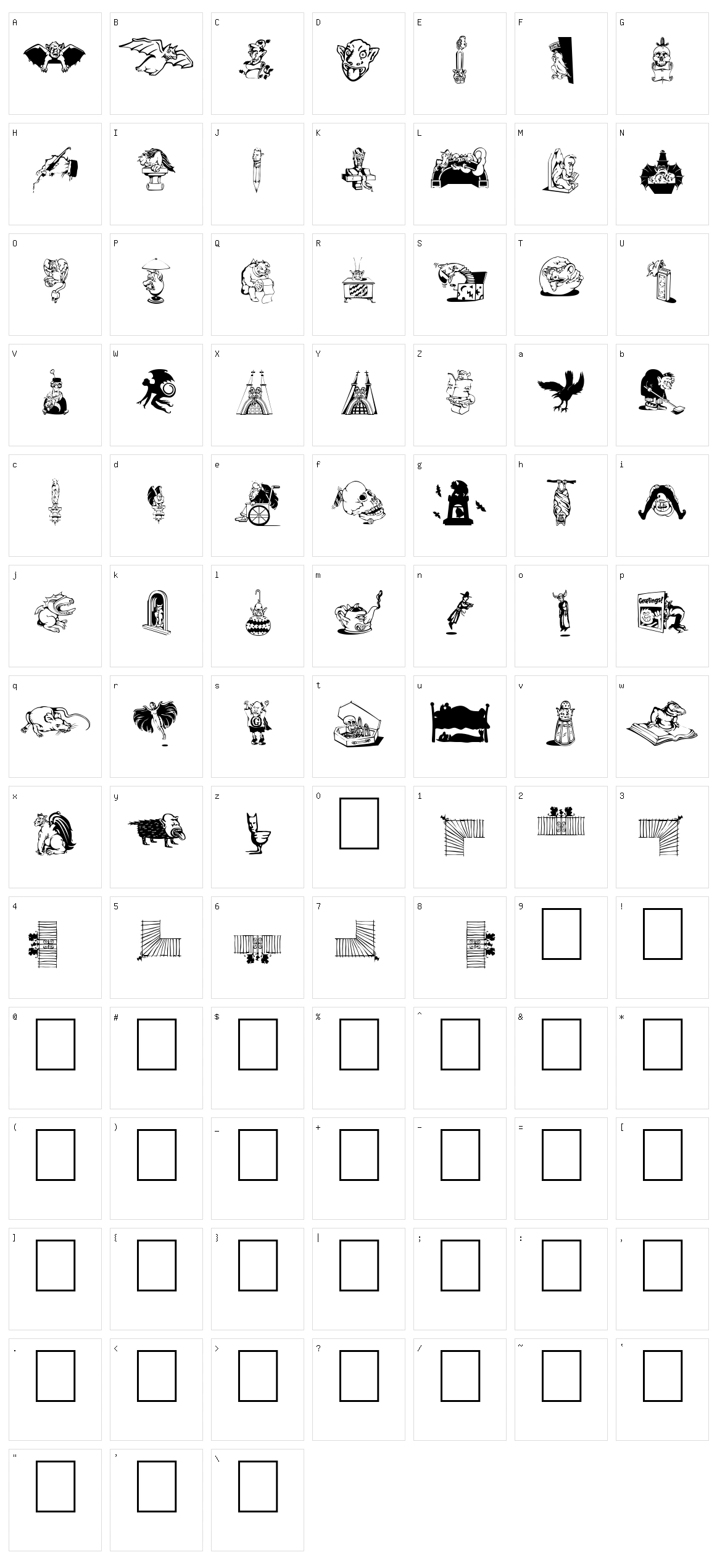 Gargoyles de France  Character Set