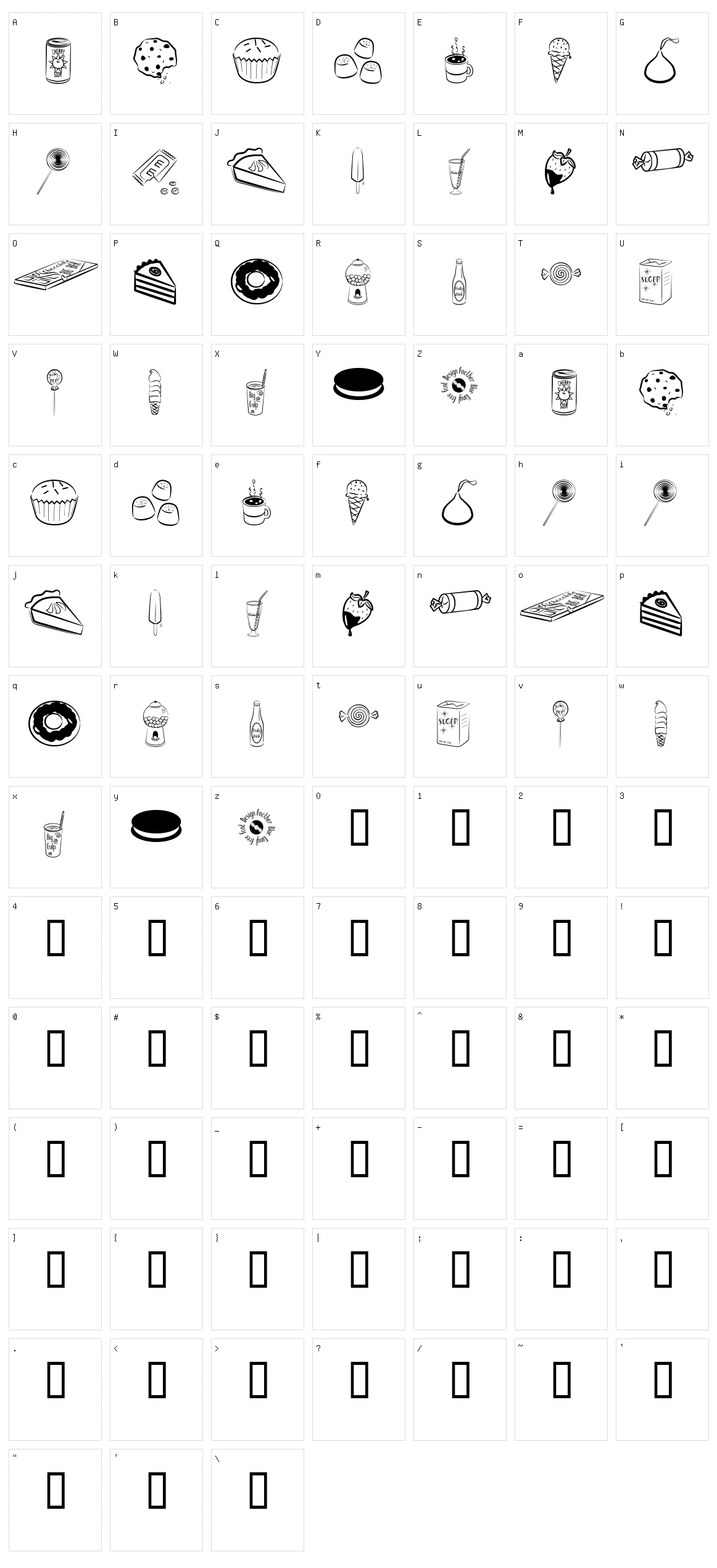 Sugar Coma  Character Set