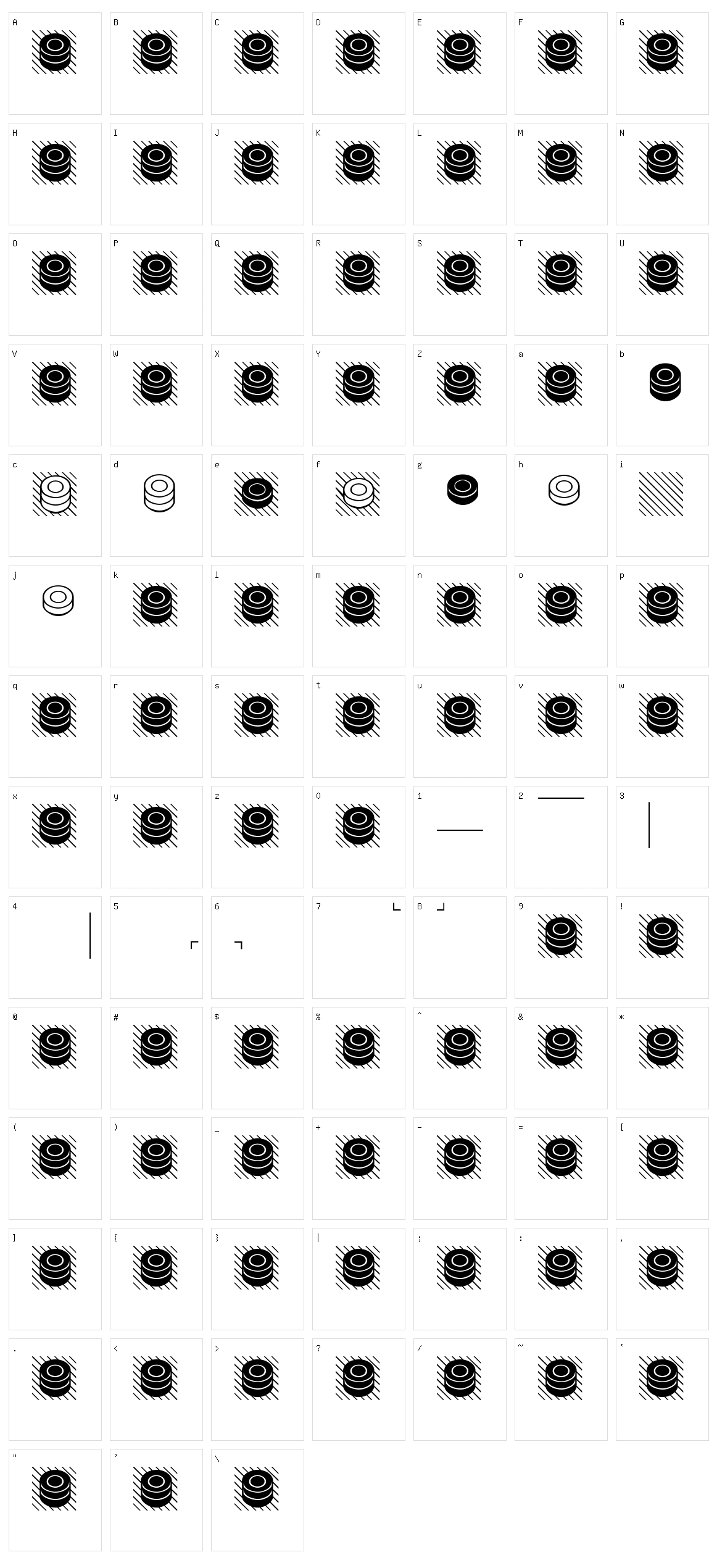 Draughts Utrecht  Character Set