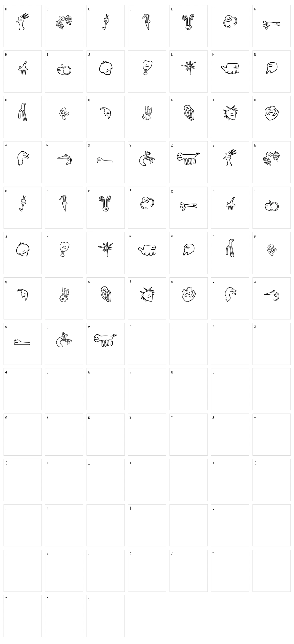 happy_offsprings_of  Character Set