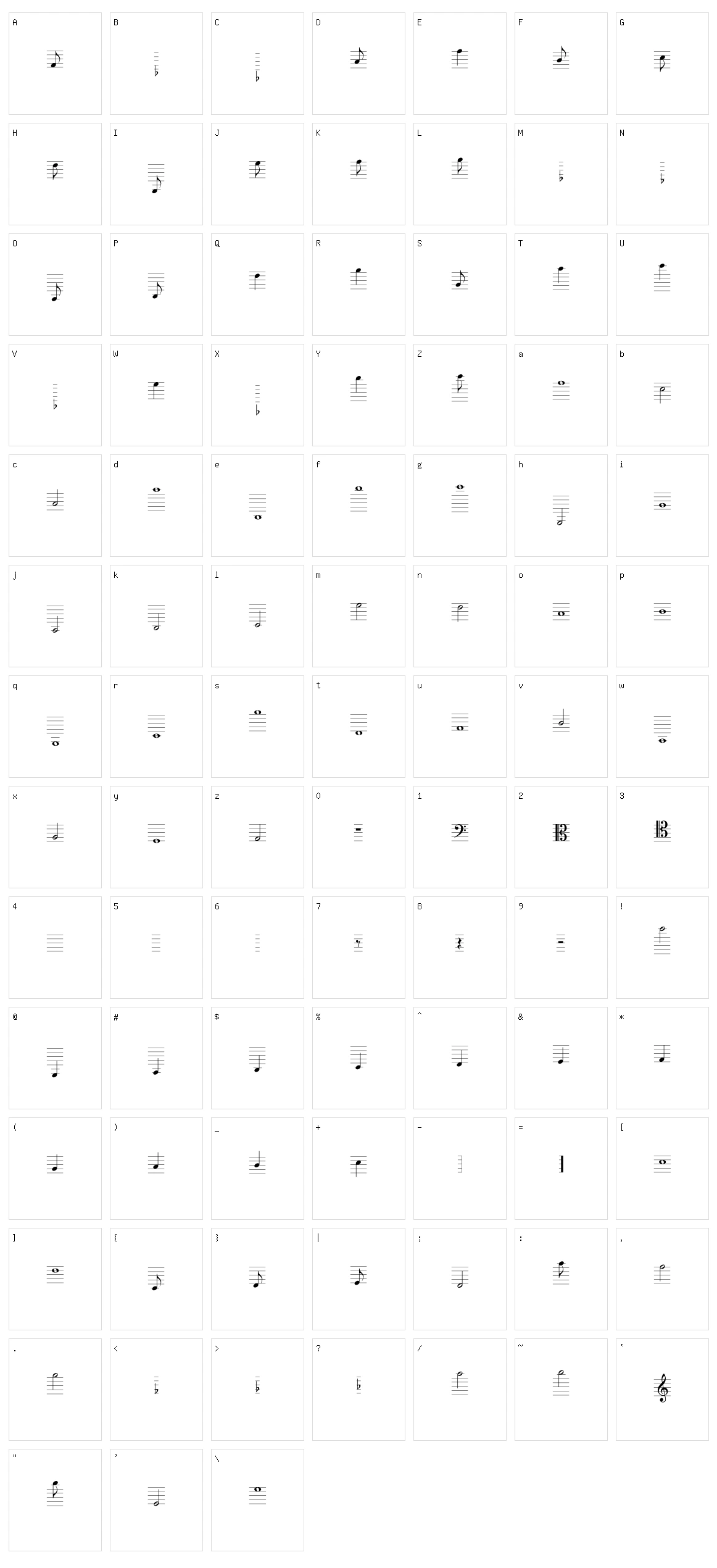 Lassus  Character Set