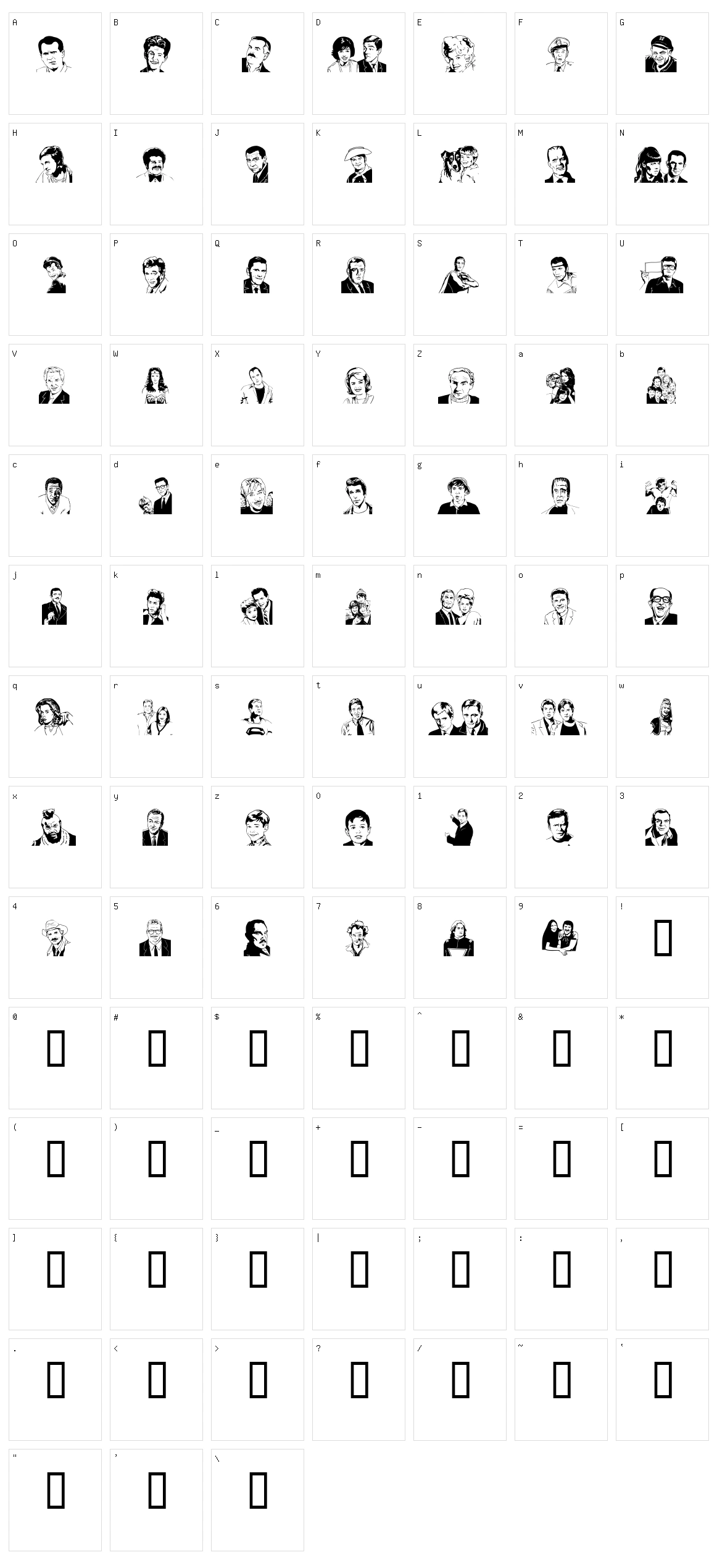 Quotidian  Character Set