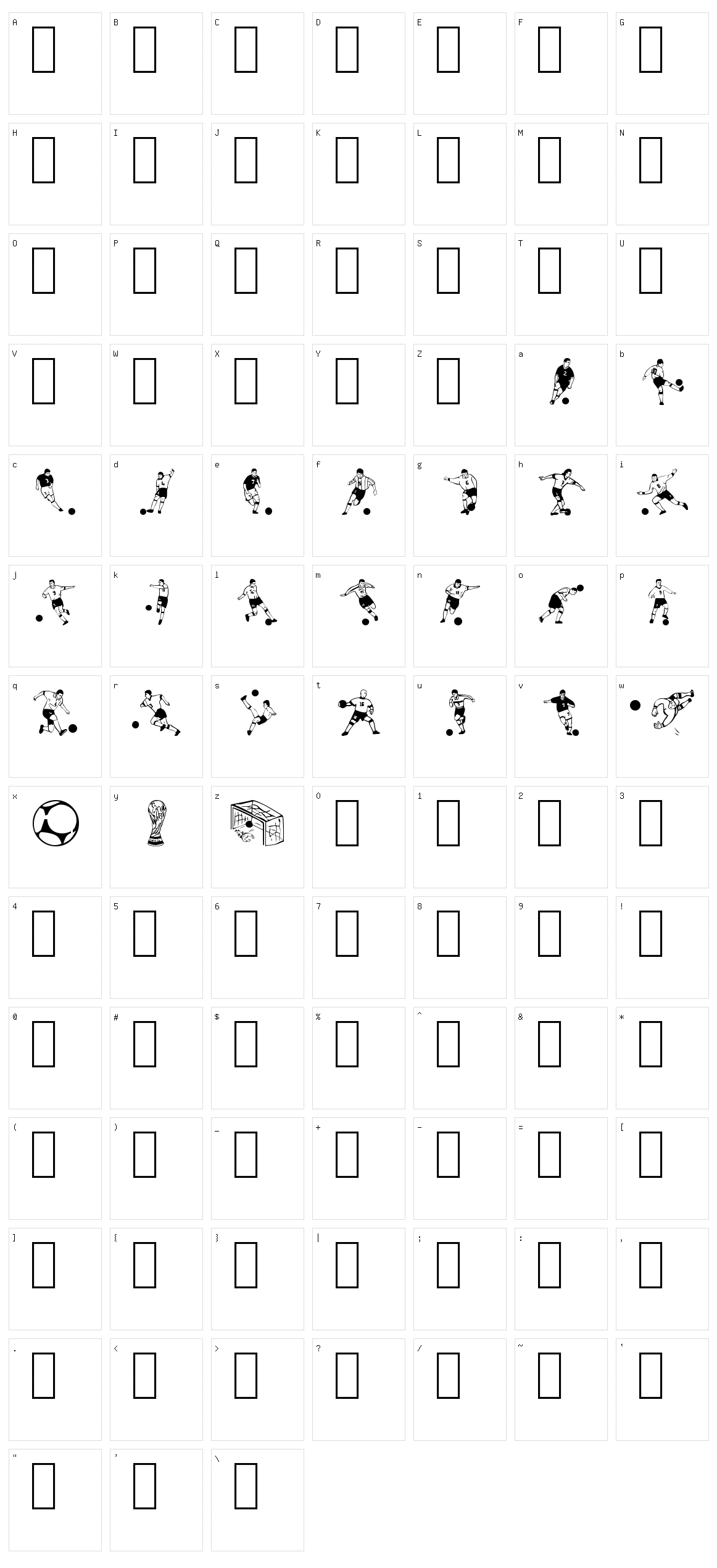 Soccer Dance  Character Set