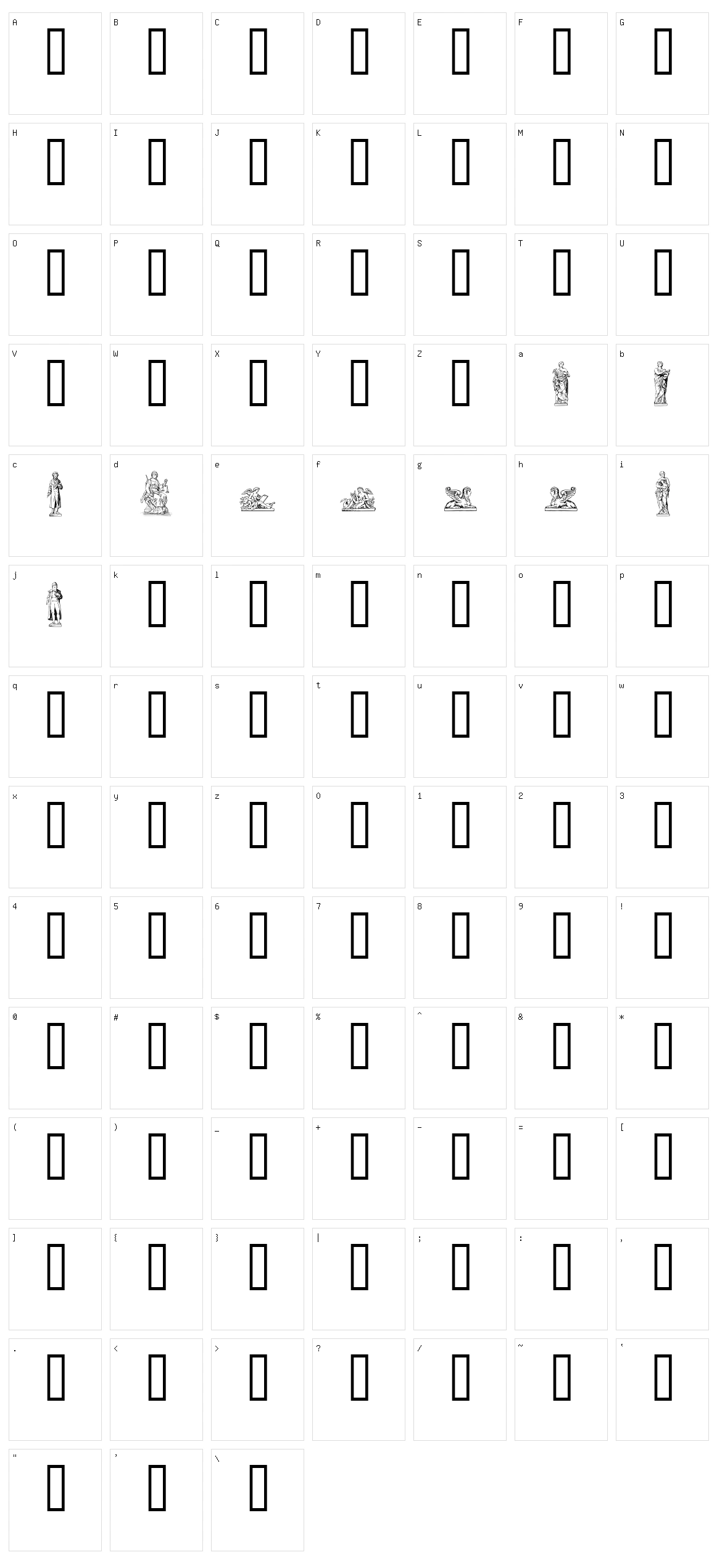 Statuer  Character Set