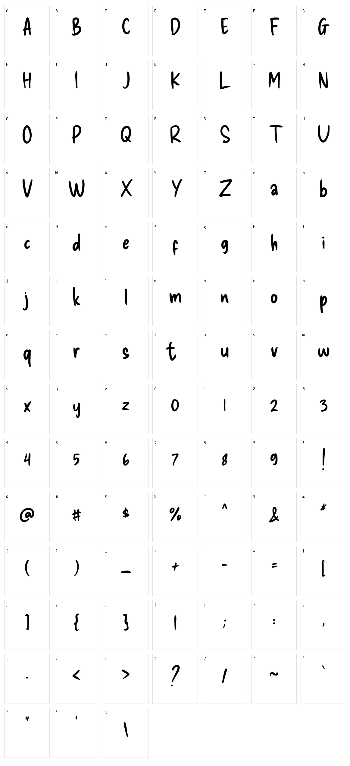 Delicious handrawn Character Set