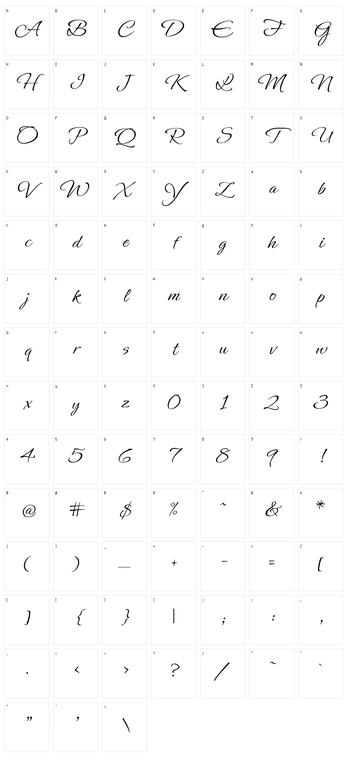 Ephesis Character Set