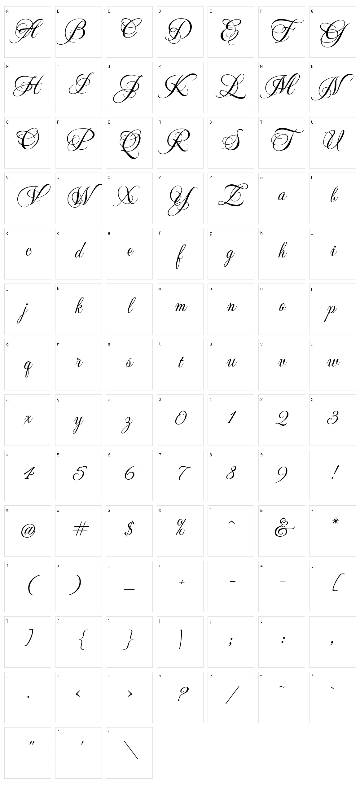 Mea culpa Character Set