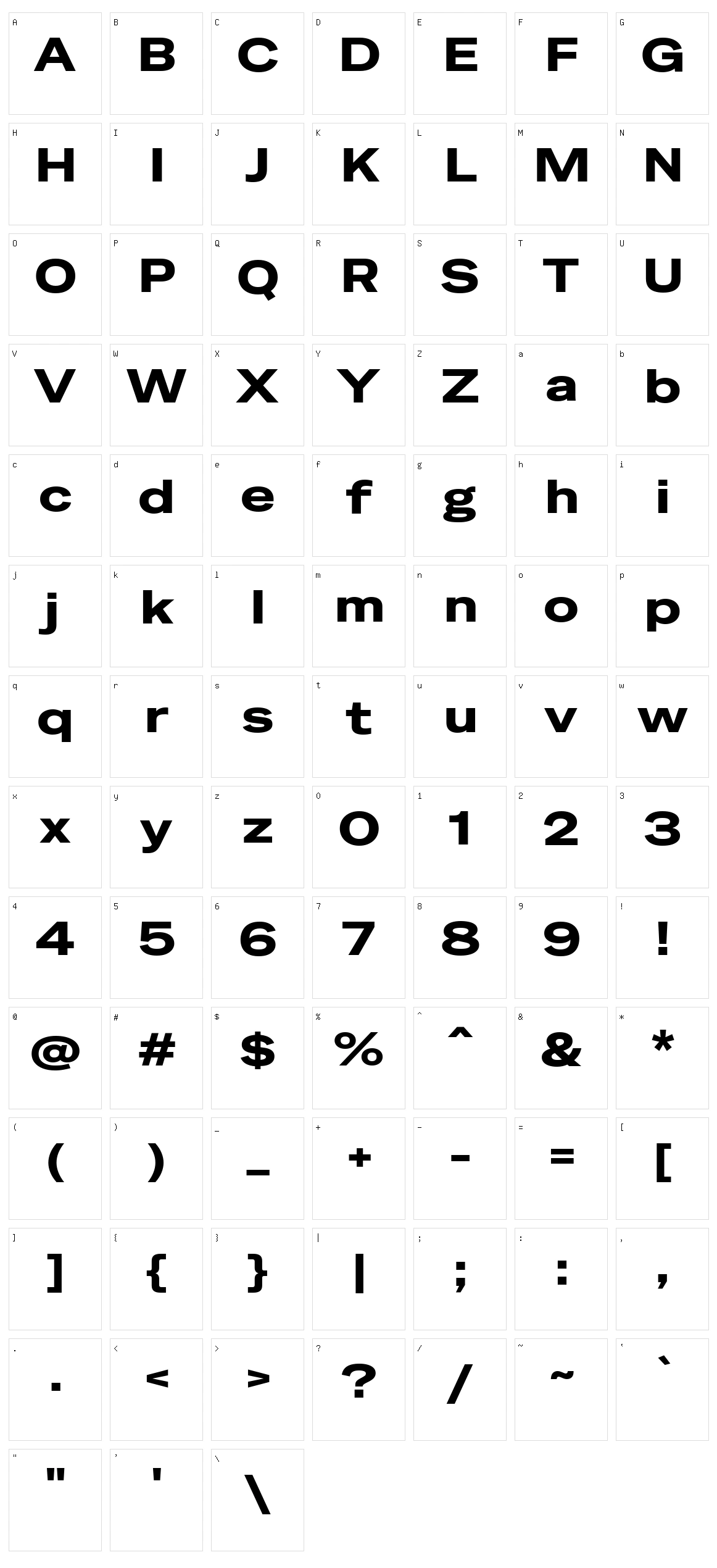 Special Gothic Expanded One Character Set