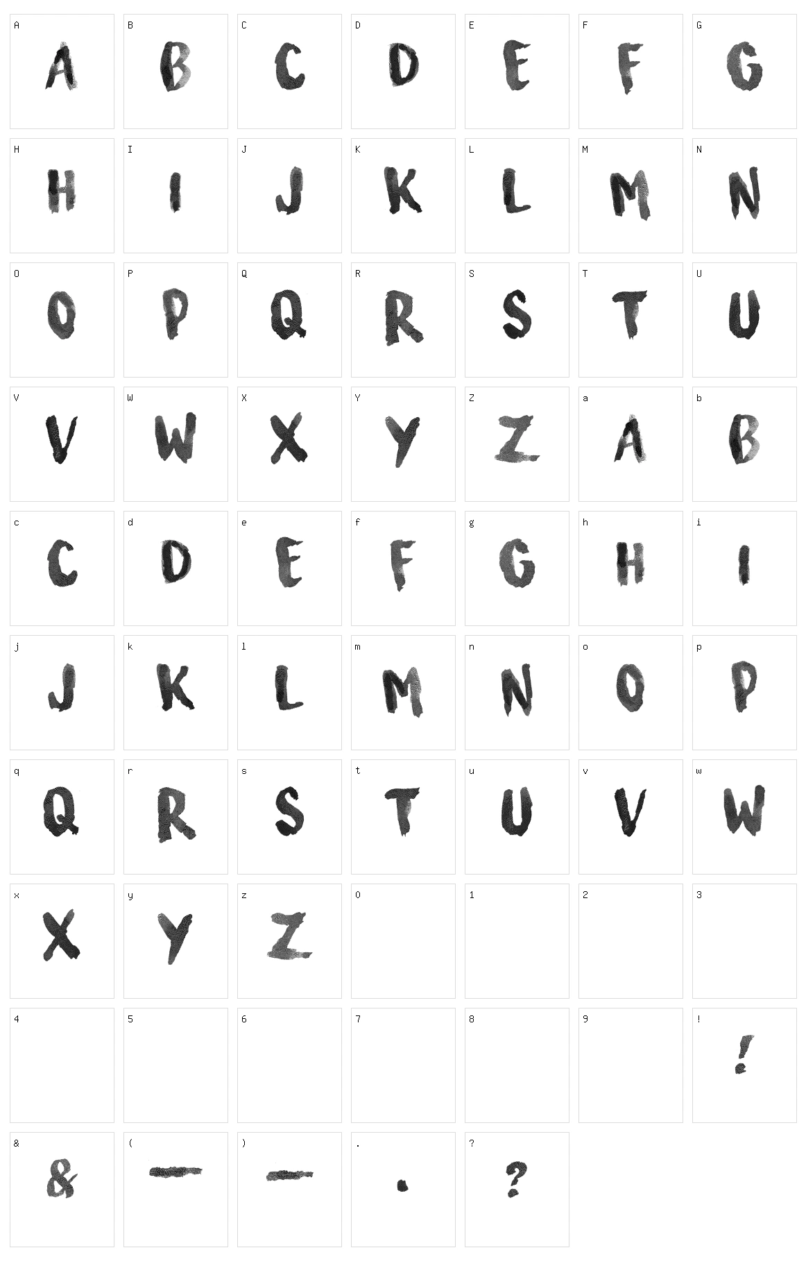 Surfing Capital Character Set