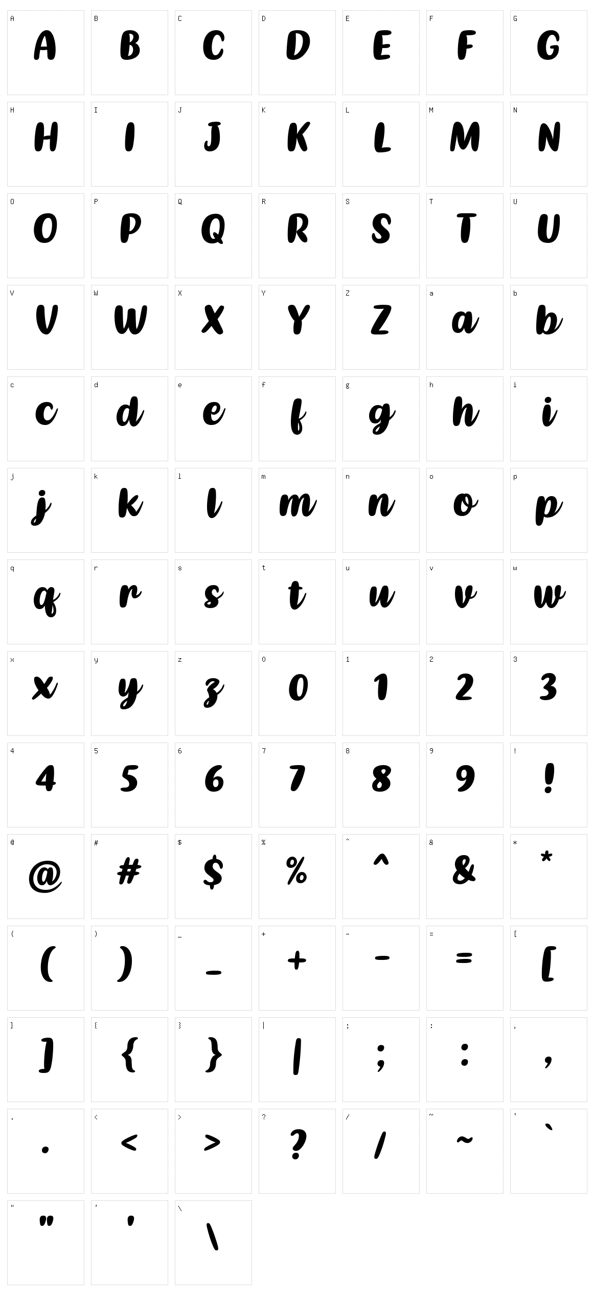 Kathen Character Set