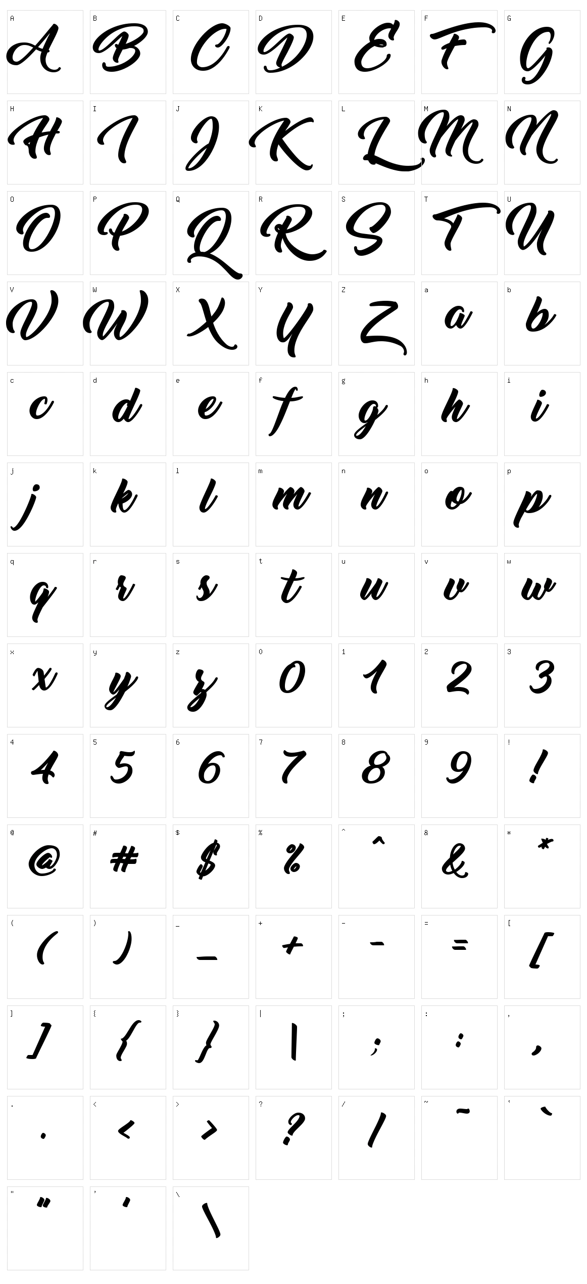 Thinking Of Betty Character Set