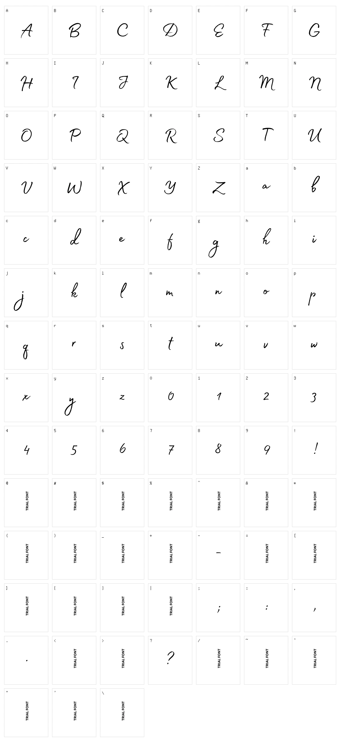 Madelyn Character Set