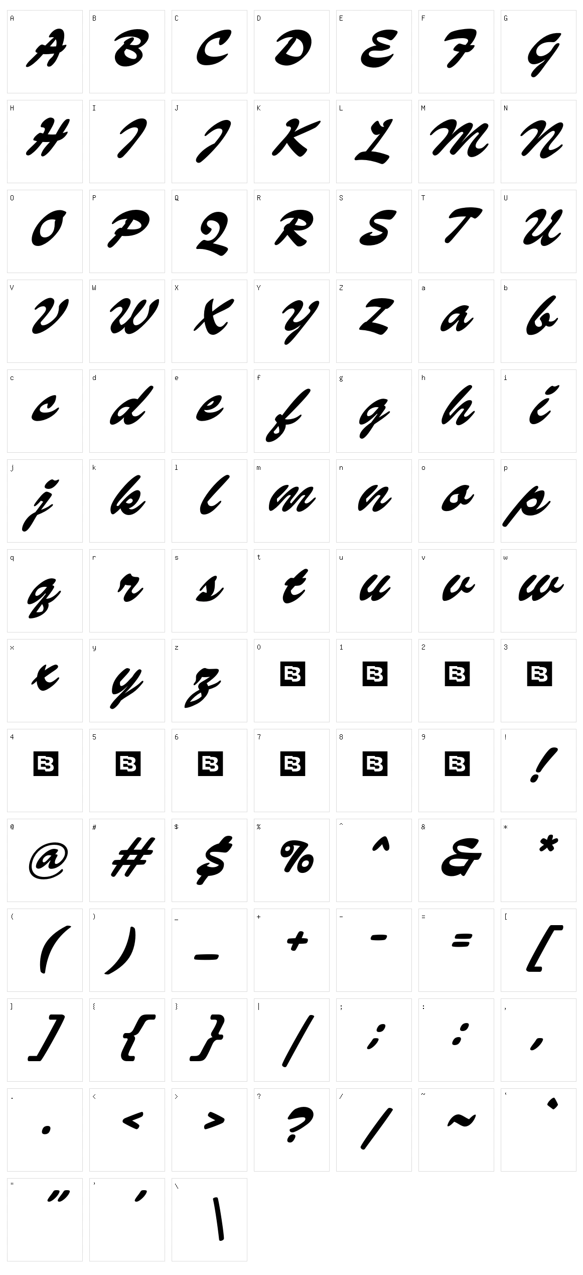 Marino Character Set