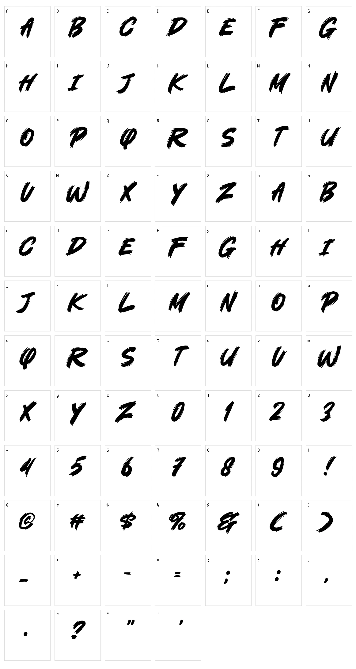 Under Station Character Set