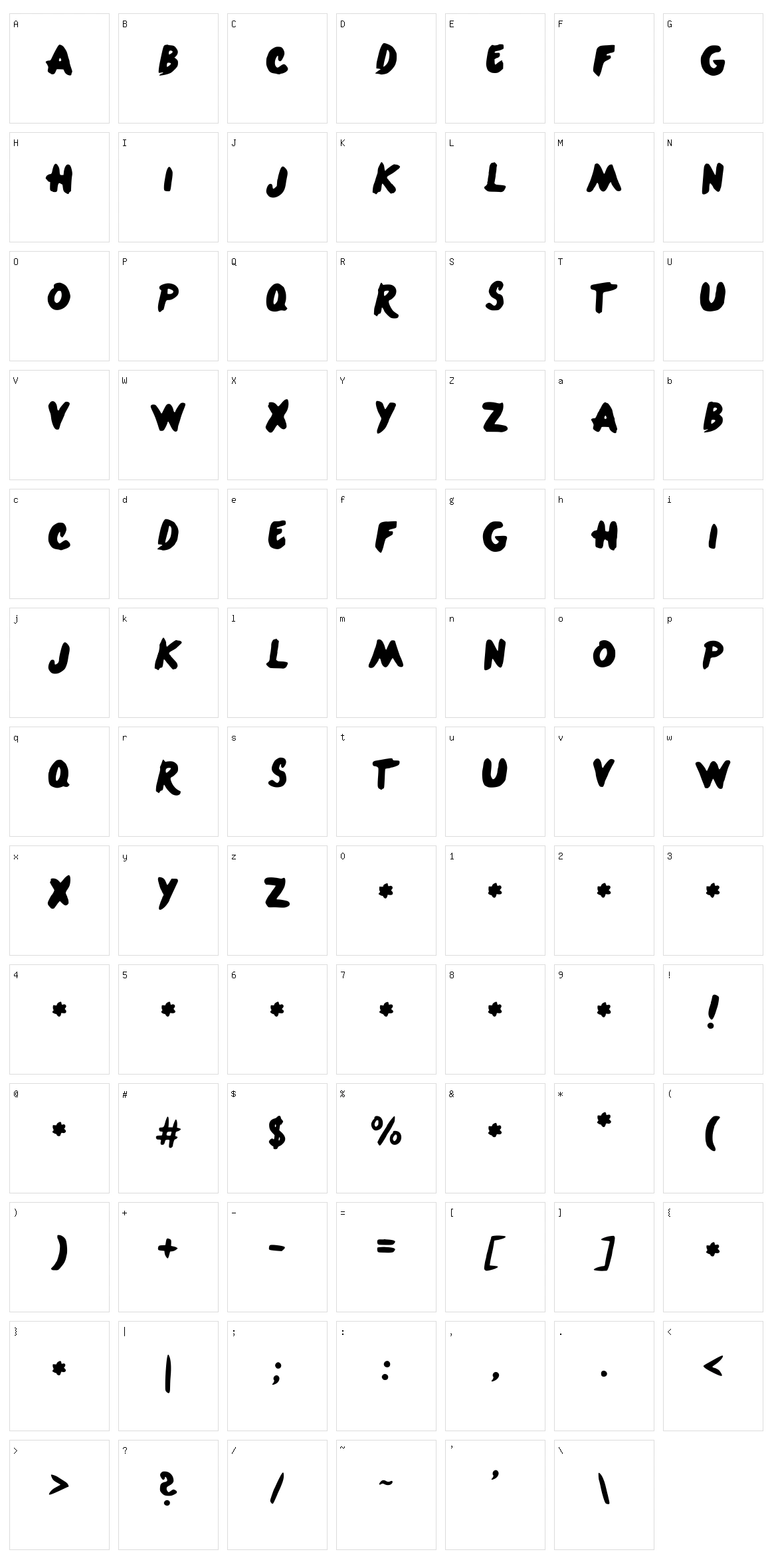 One Direction Character Set