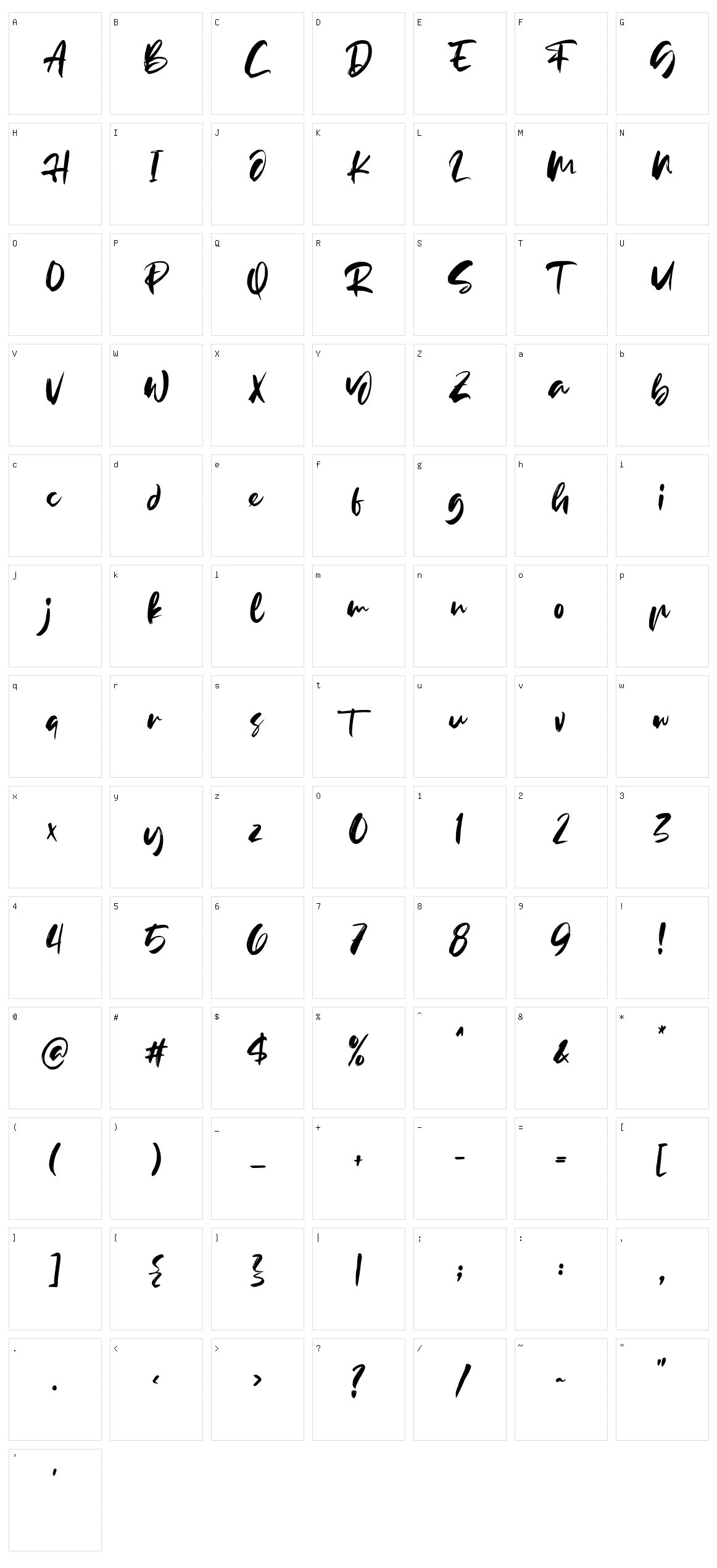 Wintersoul Character Set