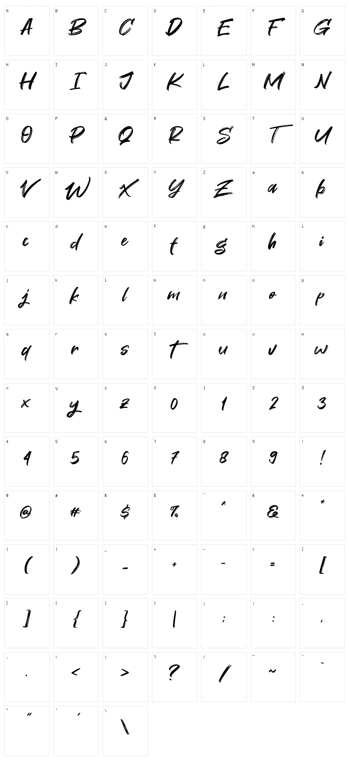 Great Sejagad Character Set