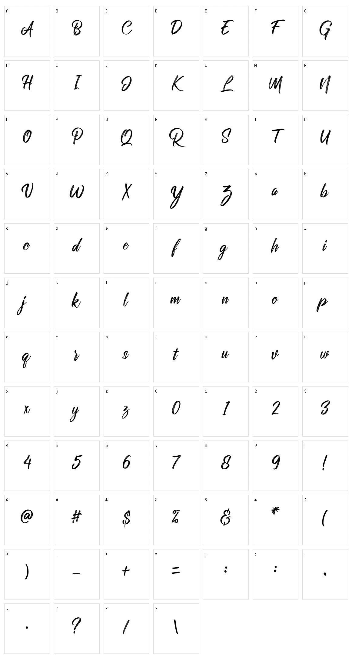 Rollete Qaku Character Set