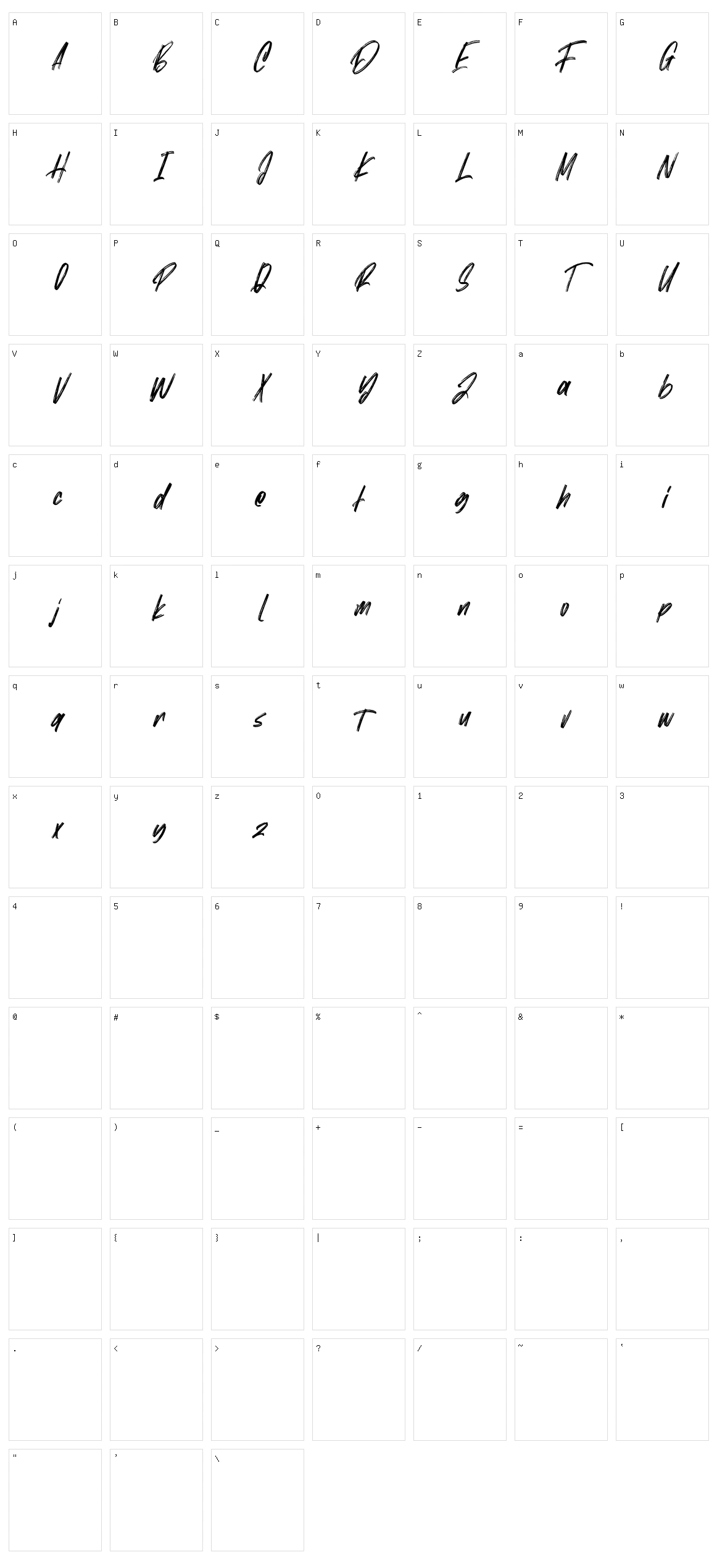 Street Walks Character Set