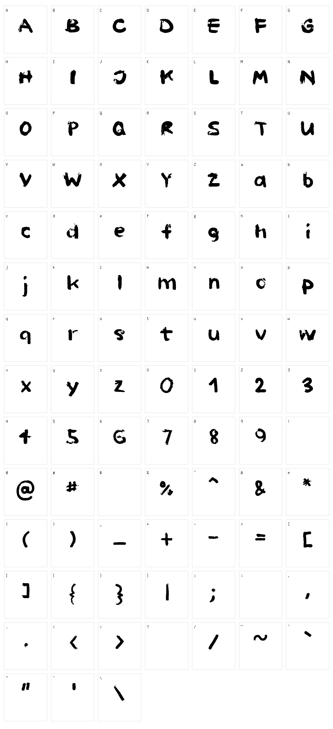 Paint Hand Character Set