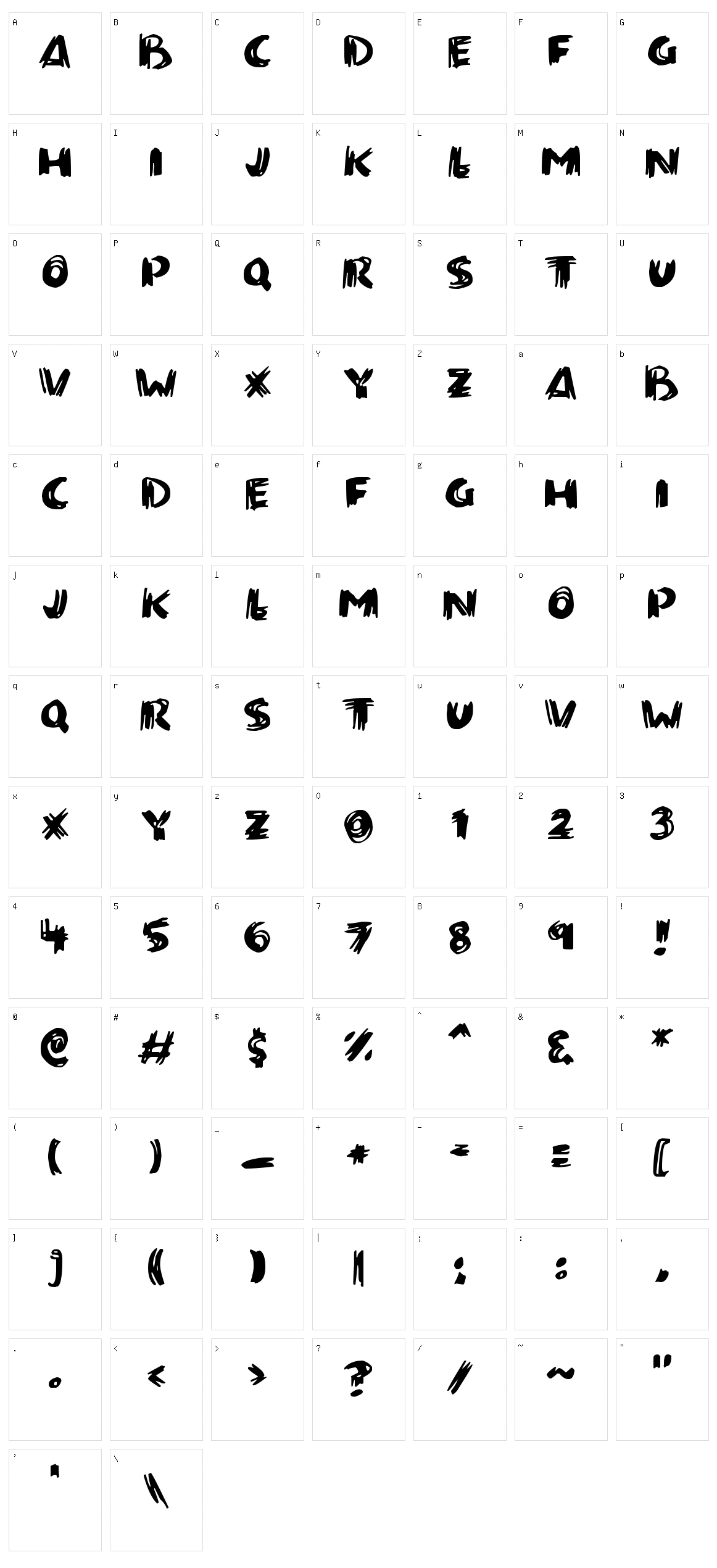 Paintbrush Character Set