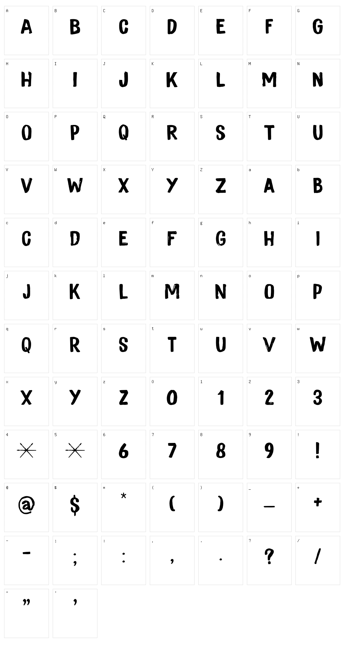 Studio Brush Character Set