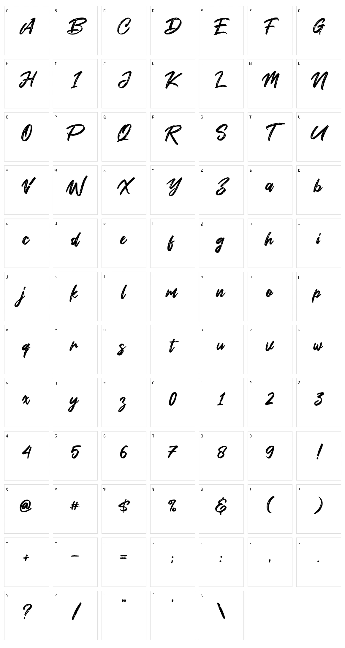 Smoke Attack Character Set