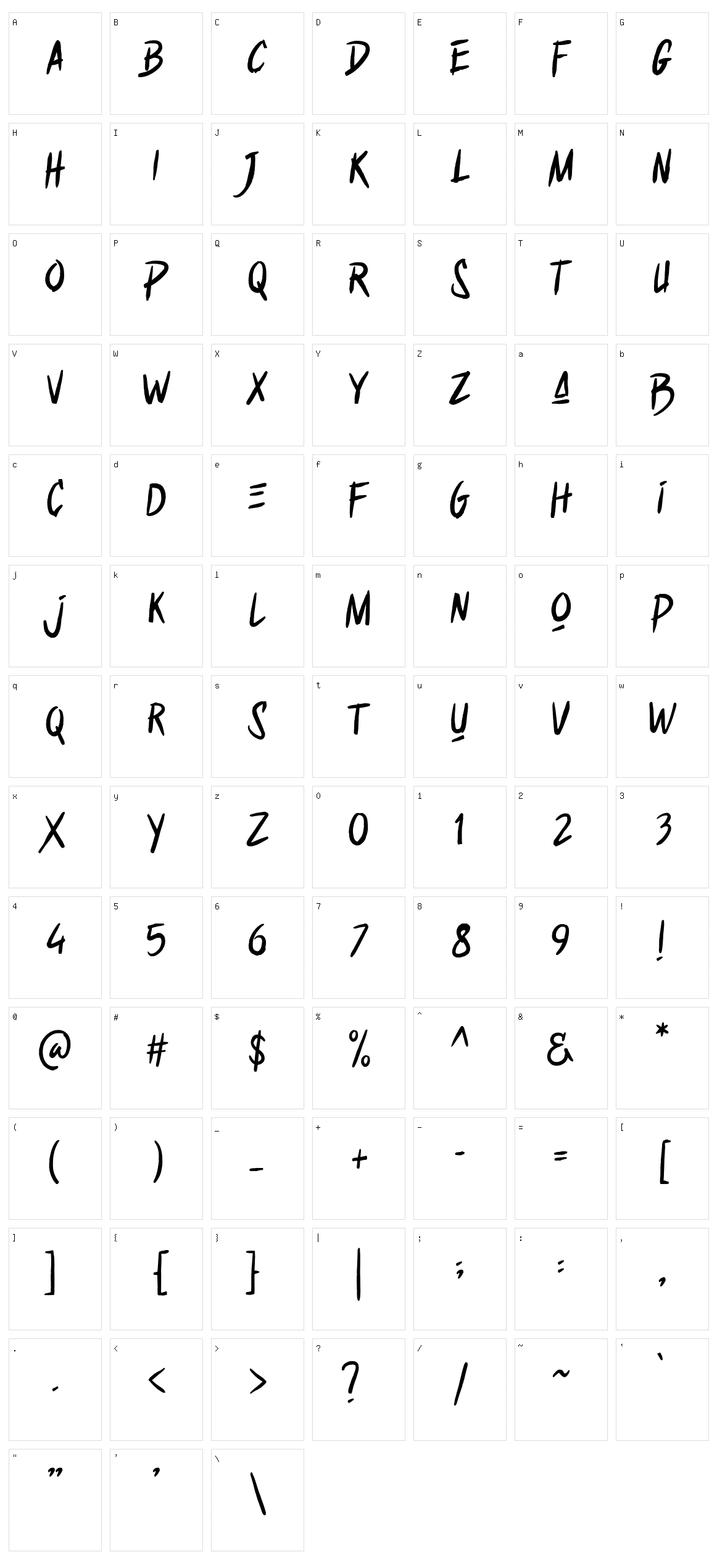 Street Ruler Character Set