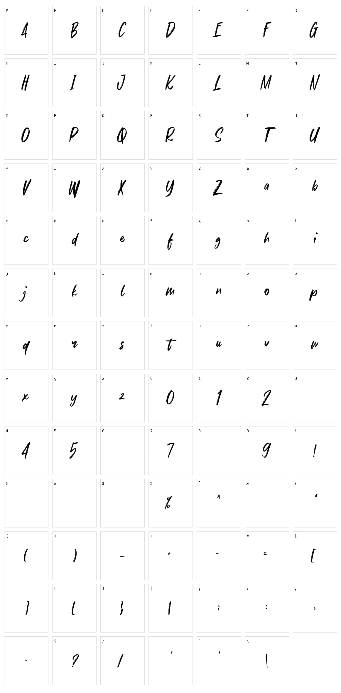 Something Real Character Set