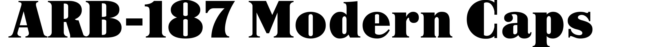 ARB-187 Modern Caps