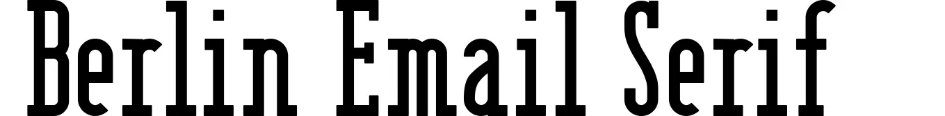 Berlin Email Serif