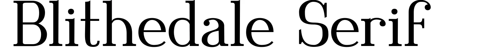 Blithedale Serif