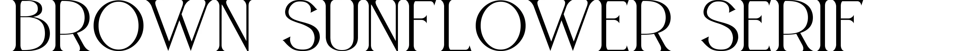 Brown Sunflower Serif