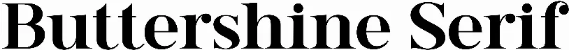 Buttershine Serif