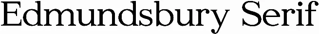 Edmundsbury Serif