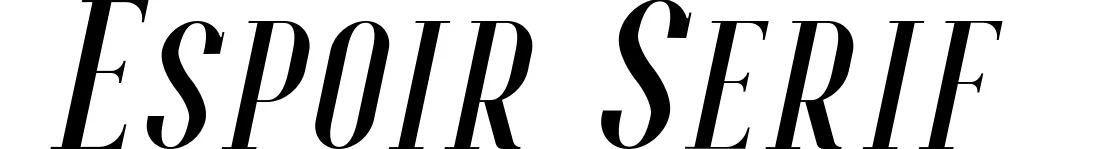 Espoir Serif
