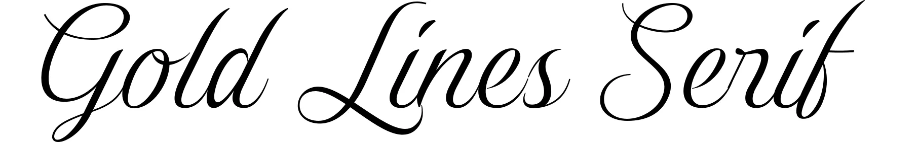 Gold Lines Serif
