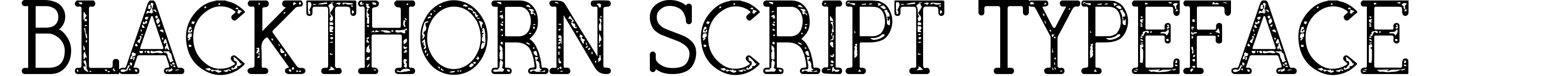Blackthorn Script Typeface