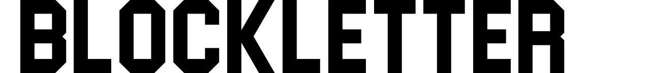 Blockletter